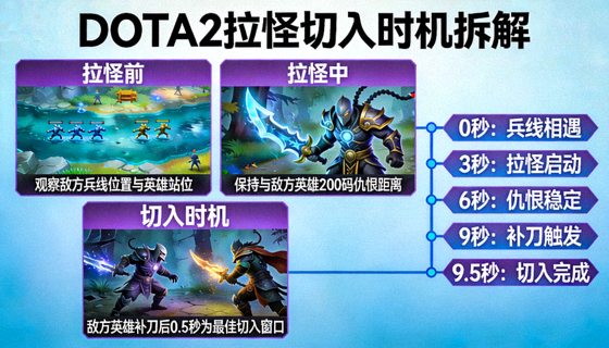 DOTA2拉怪切入时机拆解焦点图